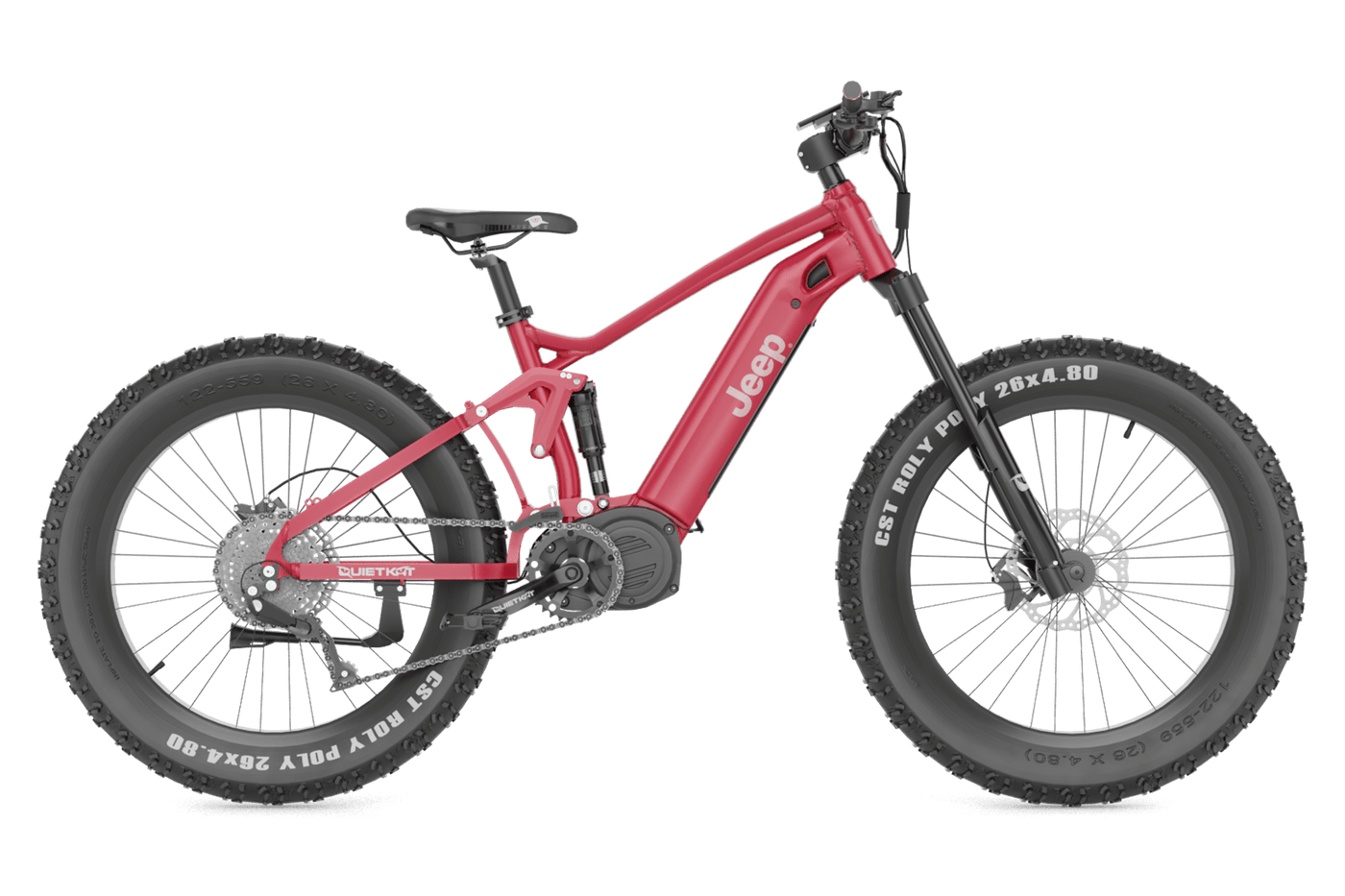 QUIETKAT INC /VISTA OUTDO Quietkat Inc /vista Outdo E-bike, Quiet Jeep 10      22-jep-10-red-17  1000w Medium Accessories