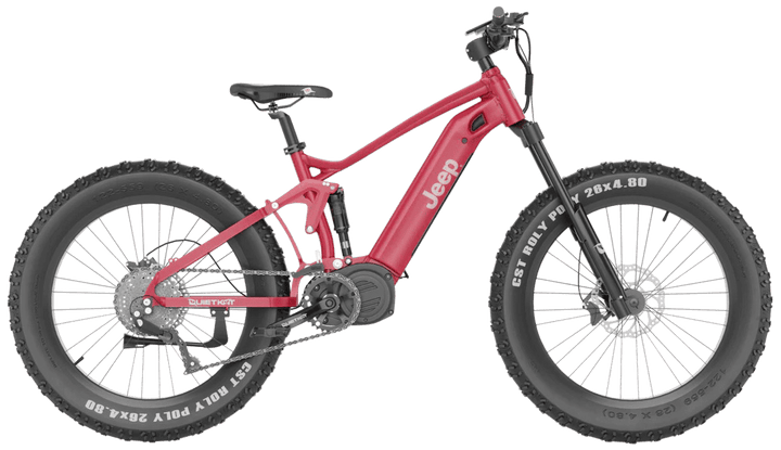 QUIETKAT INC /VISTA OUTDO Quietkat Inc /vista Outdo E-bike, Quiet Jeep 7.5     22-jep-75-red-19  750w  Large Accessories