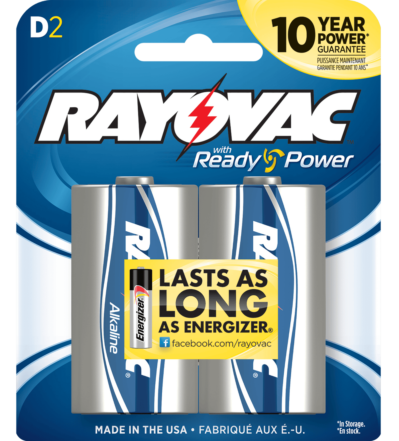 Rayovac Rayovac D, Ray 813-2f    Alk D   Card Battery 2pk Accessories