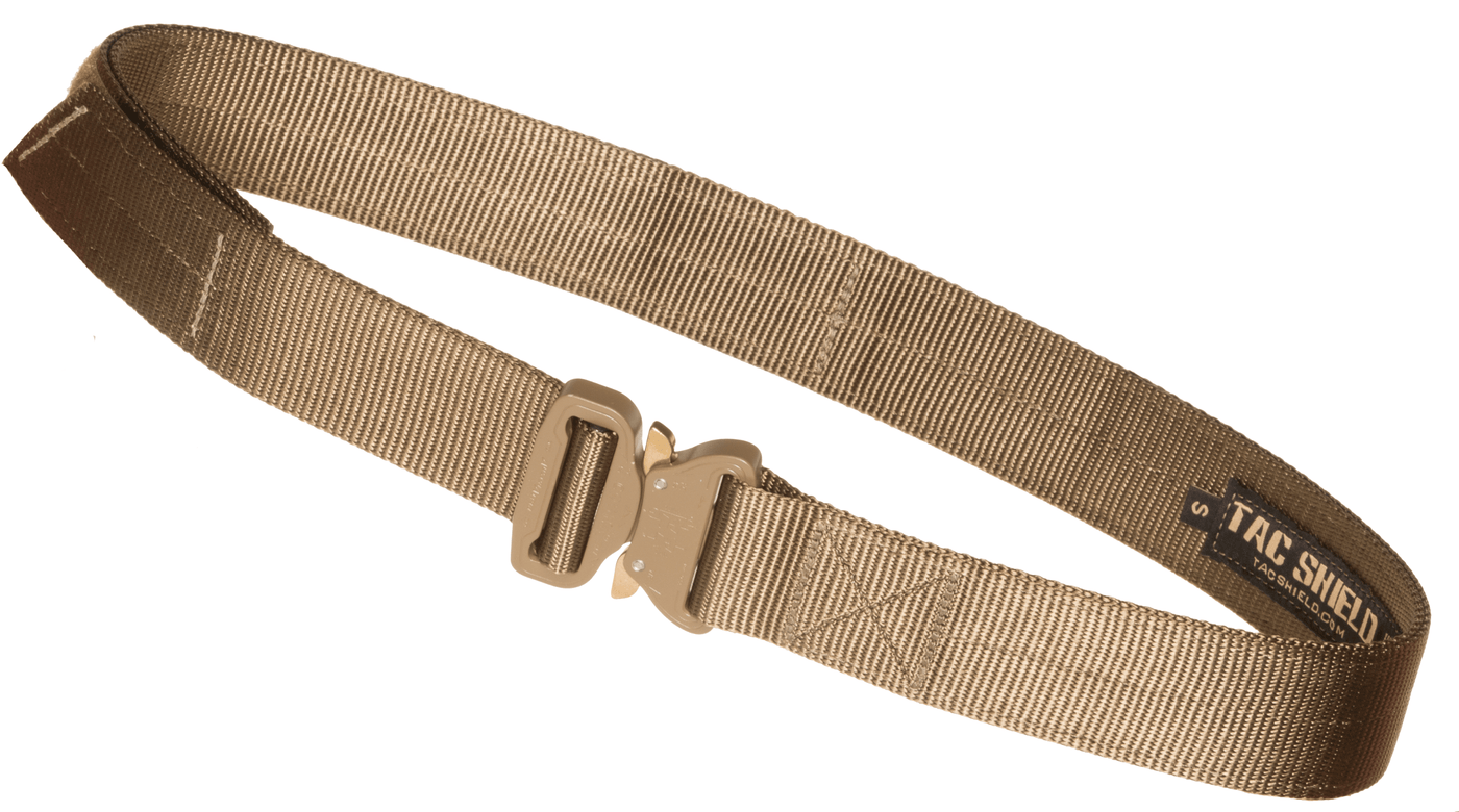 TACSHIELD (MILITARY PROD) Tacshield (military Prod) Tactical, Tacshield T30smcy   Belt 1.5  Cobra Buckle  Tan Sm Accessories