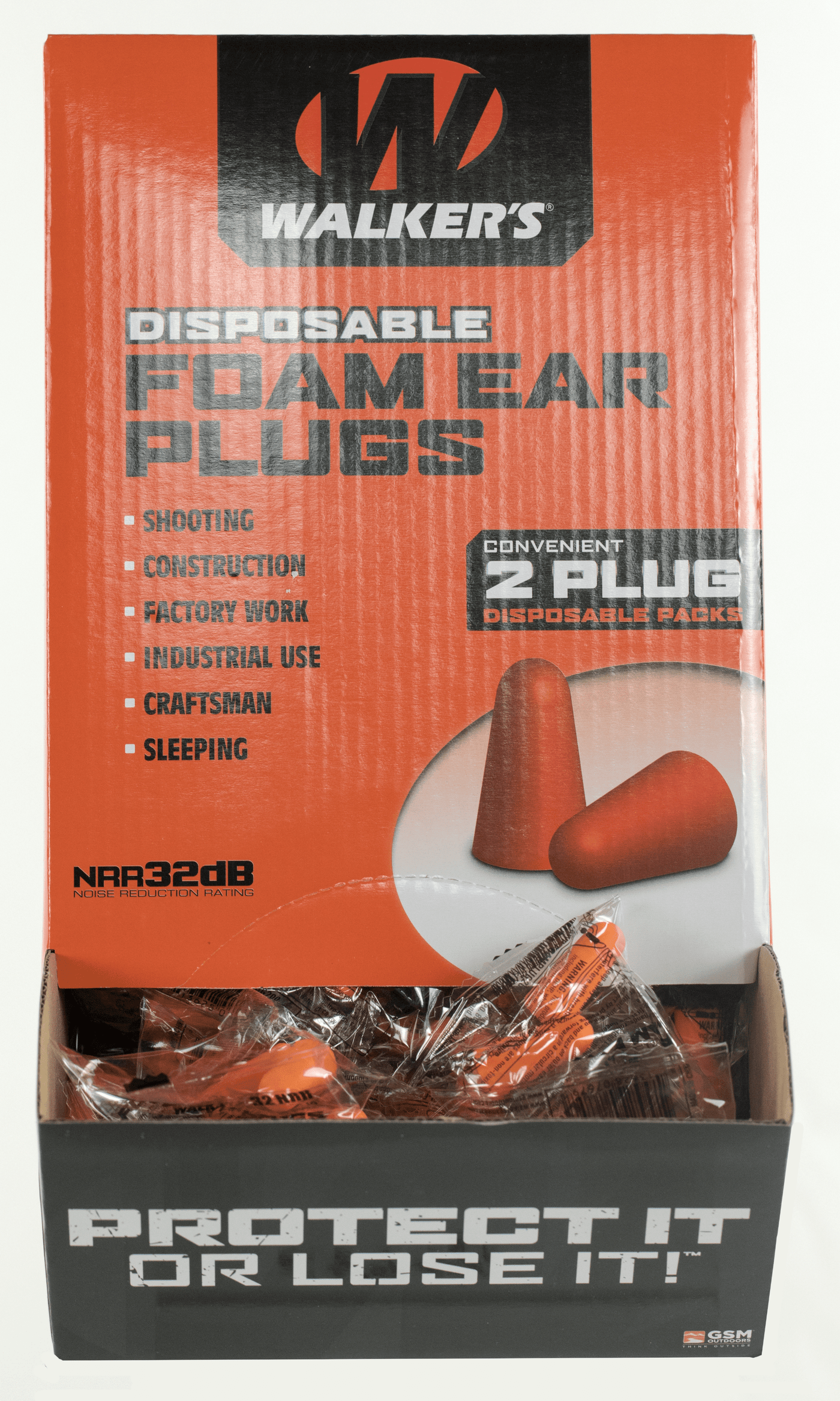 Walkers Game Ear Walkers Game Ear Ear  Plugs, Wlkr Gwp-fp200bx    Foam Ear Plug 200cnt Accessories