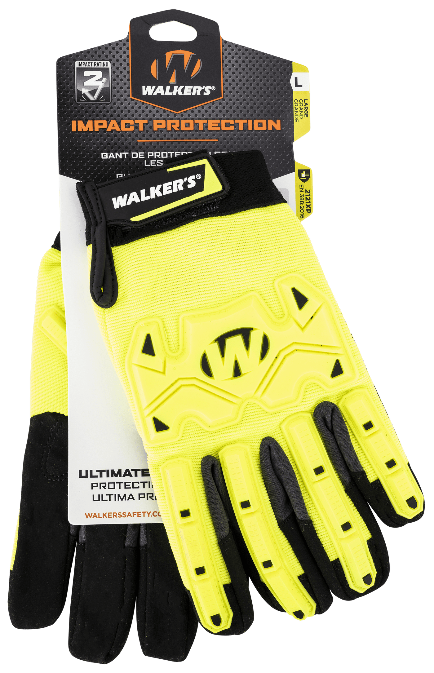 Walkers Game Ear Walkers Game Ear Impact Protection, Wlkr Gwp-sf-hvffil2-lg Hi-viz Impact Resistant Glo Accessories