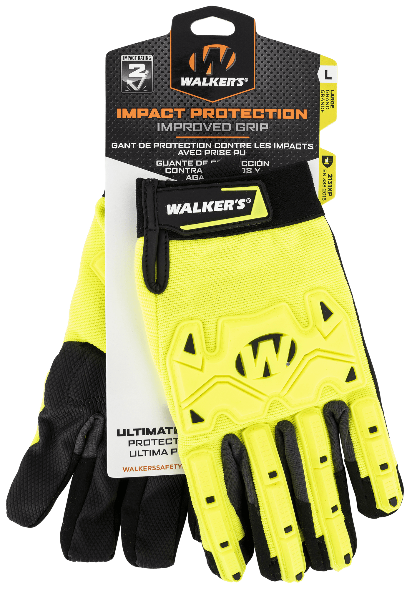 Walkers Game Ear Walkers Game Ear Impact Resistance, Wlkr Gwp-sf-hvffpuil2-lg Hi-viz Impact Resist Poly Accessories