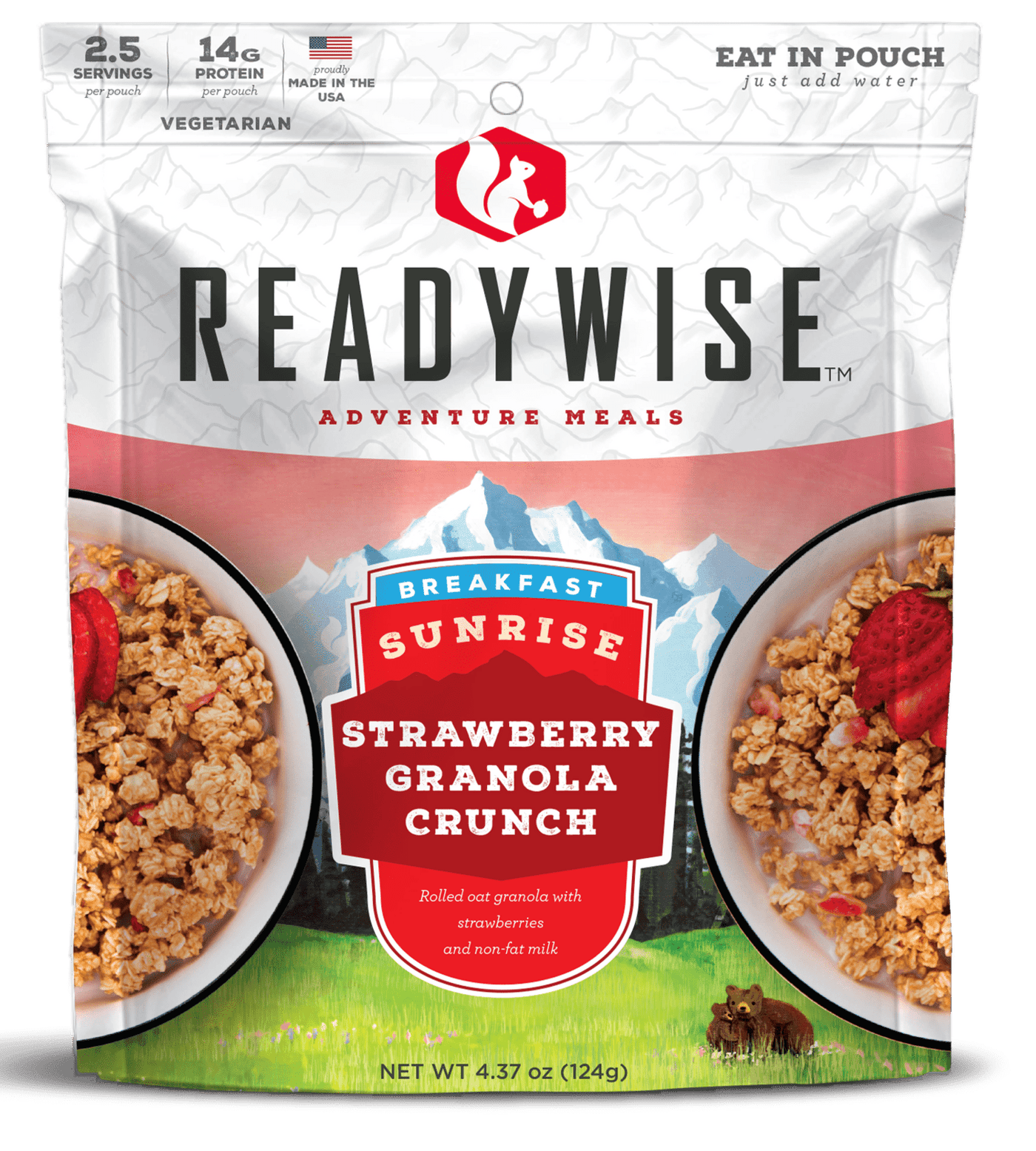 Wise Foods Wise Foods Outdoor Food Kit, Wise Rw05-007 6 Ct Sunrise Strawberry Granola Accessories
