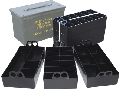 MTM Mtm Ammo Can Organizer 3-pack - Fits All .50bmg Ammo Cans Ammo Boxes