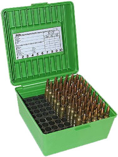 Mtm Mtm Deluxe Rifle Ammo Case Wsm Wssm Ultra Mag Green 100 Rd. Ammunition