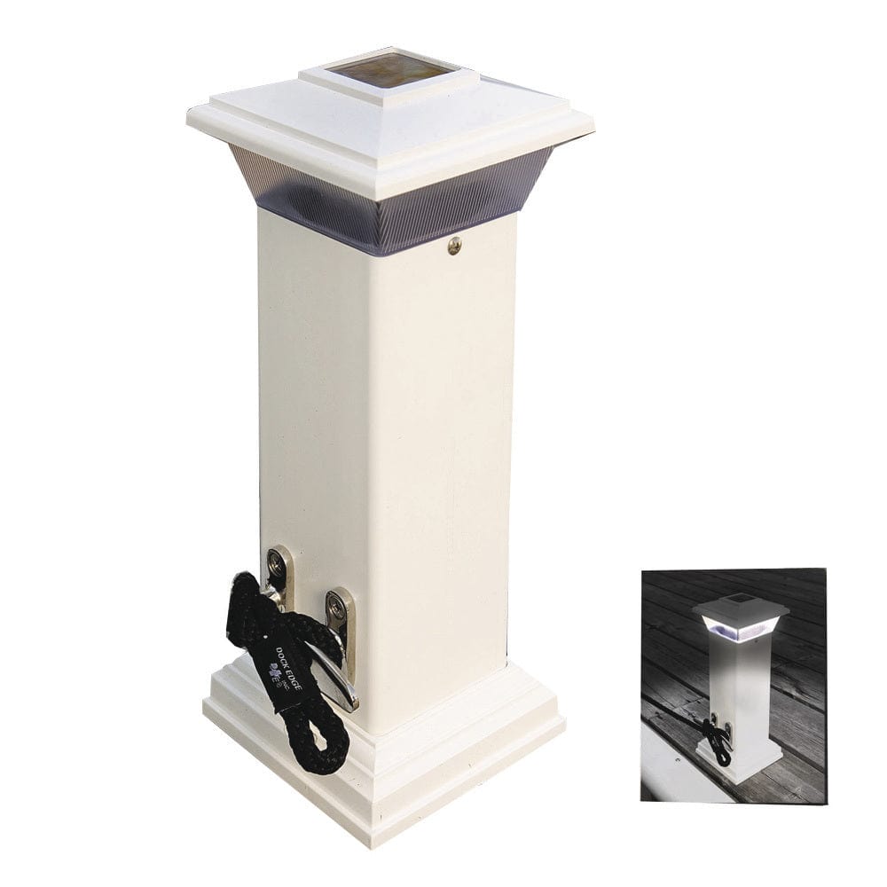 Dock Edge Dock Edge Cleatlite Solar Dock Light w/SS Mooring Cleat 12" Anchoring & Docking