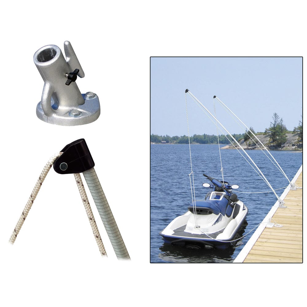 Dock Edge Dock Edge Economy Mooring Whips 2PC 12ft 4000 LBS up to 23 ft Anchoring & Docking