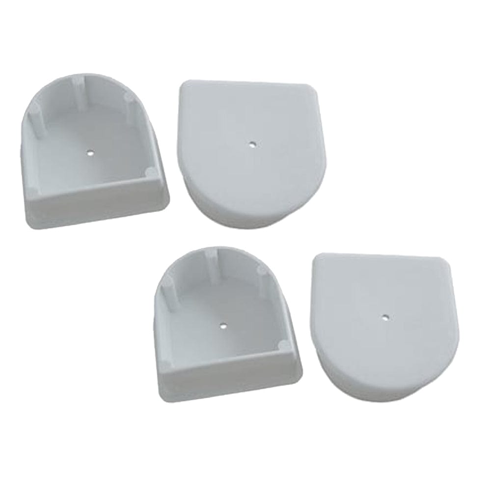 Dock Edge Dock Edge Small End Plug - White *4-Pack Anchoring & Docking