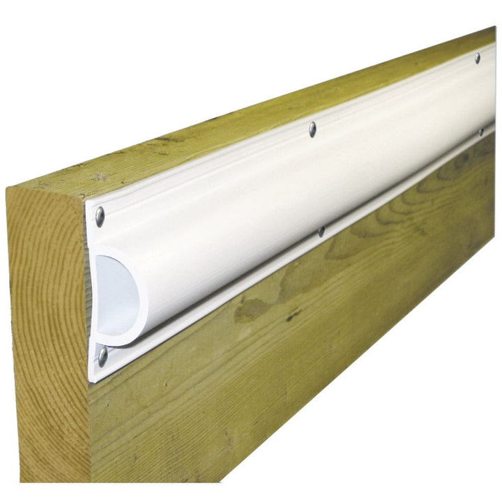 Dock Edge Dock Edge Standard "D" PVC Profile 16ft Roll - White Anchoring & Docking
