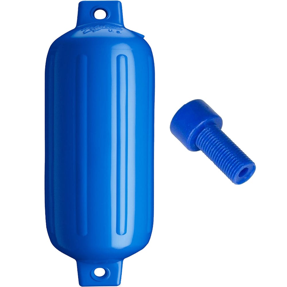 Polyform U.S. Polyform G-5 Twin Eye Fender 8.8" x 26.8" - Blue w/Air Adapter Anchoring & Docking