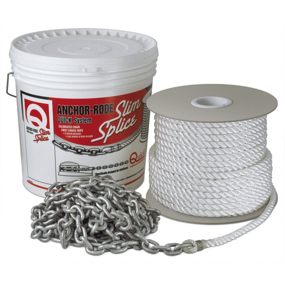Quick Quick Anchor Rode 20' - 7mm Chain - 100' - 1/2" 3 Plait Rope Anchoring & Docking