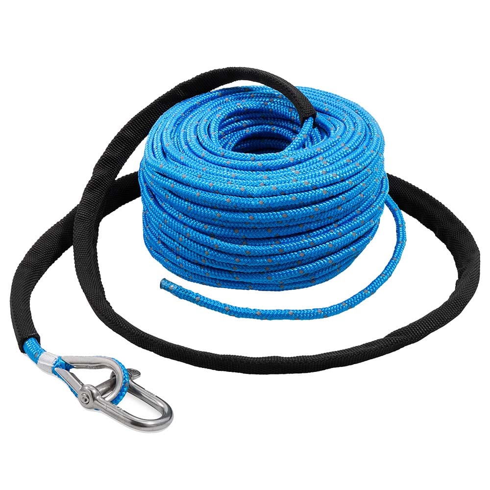 TRAC Outdoors TRAC Anchor Rope 5mm x 100' Stainless Steel Shackle Anchoring & Docking