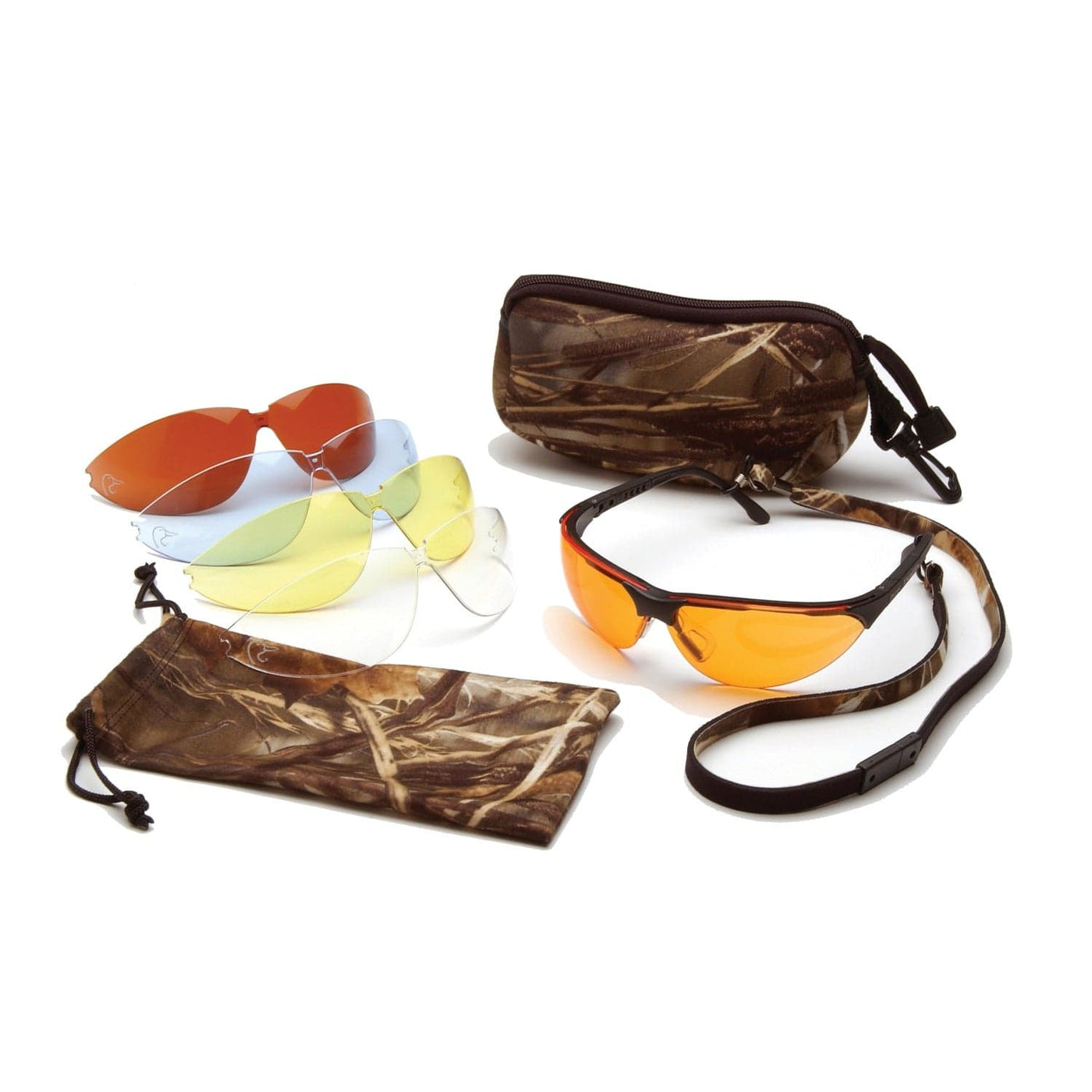 Ducks Unlimited Ducks Unlimited Shooting Eyewear Kit 5 Interchangeable Lens Apparel