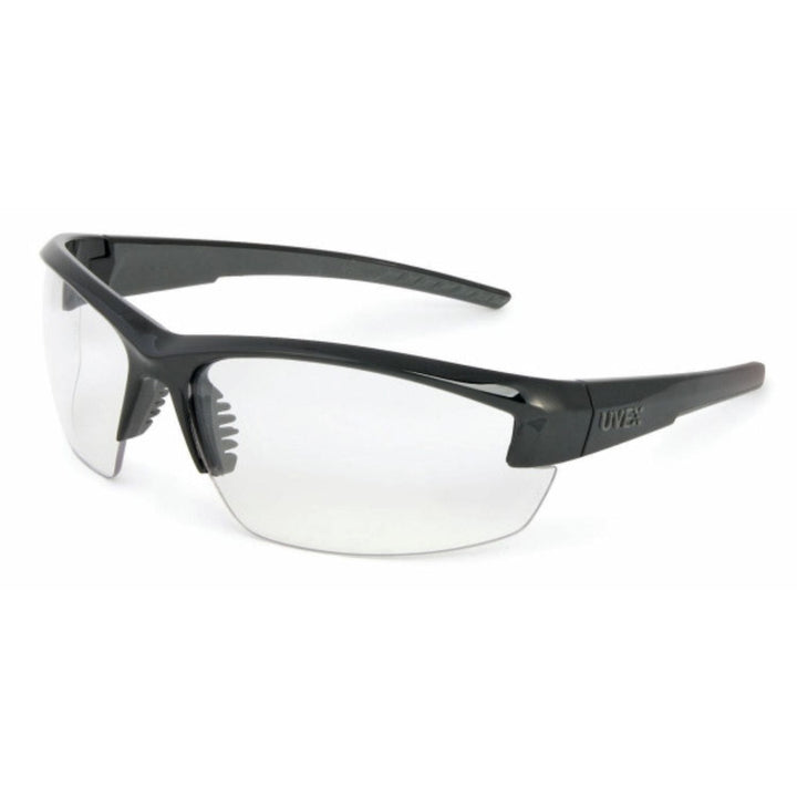 Howard Leight Leight Mercury Black Frame Lens w Microfiber Bag Black Frame Clear Lens Apparel