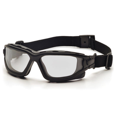 Pyramex Safety Products Pyramex I-Force Slim Black Frame Gray AF Lens Sealed Eyewear Clear Apparel