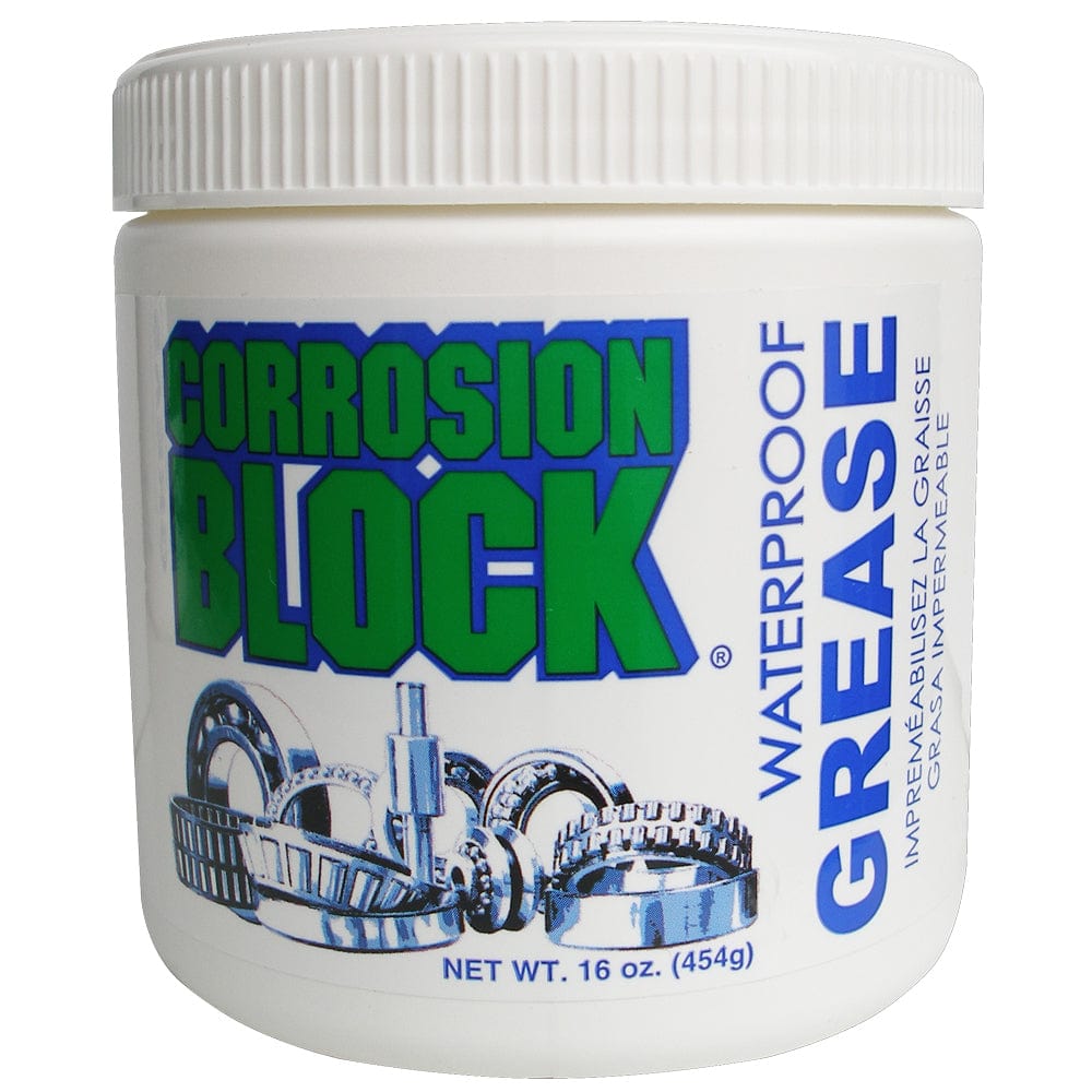 Corrosion Block Corrosion Block High Performance Waterproof Grease - 16oz Tub - Non-Hazmat, Non-Flammable & Non-Toxic Automotive/RV