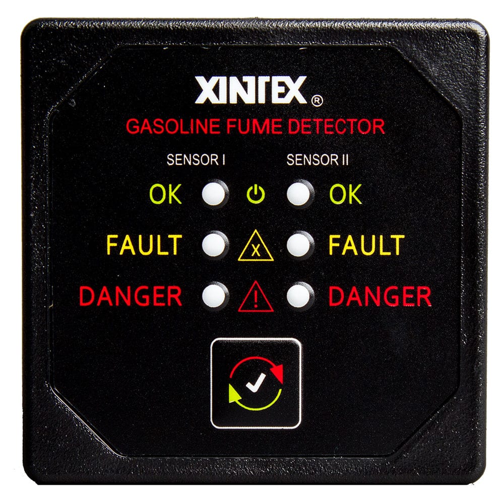 Fireboy-Xintex Xintex Gasoline Fume Detector w/2 Plastic Sensors - Black Bezel Display Automotive/RV