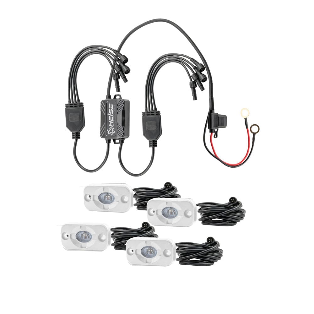 HEISE LED Lighting Systems HEISE RBG Accent Light Kit - 4 Pack Automotive/RV
