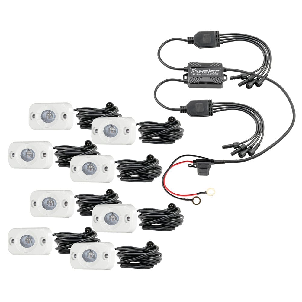 HEISE LED Lighting Systems HEISE RGB Accent Light Kit - 8 Pack Automotive/RV