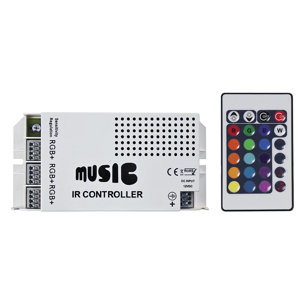 HEISE LED Lighting Systems HEISE Sound Activated RGB Controller w/IR Remote Automotive/RV