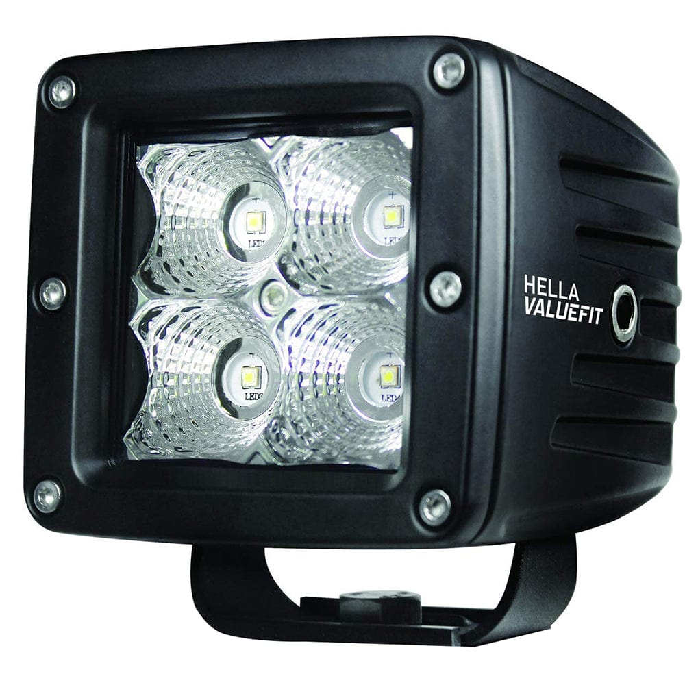 Hella Marine Hella Marine Value Fit LED 4 Cube Flood Light - Black Automotive/RV