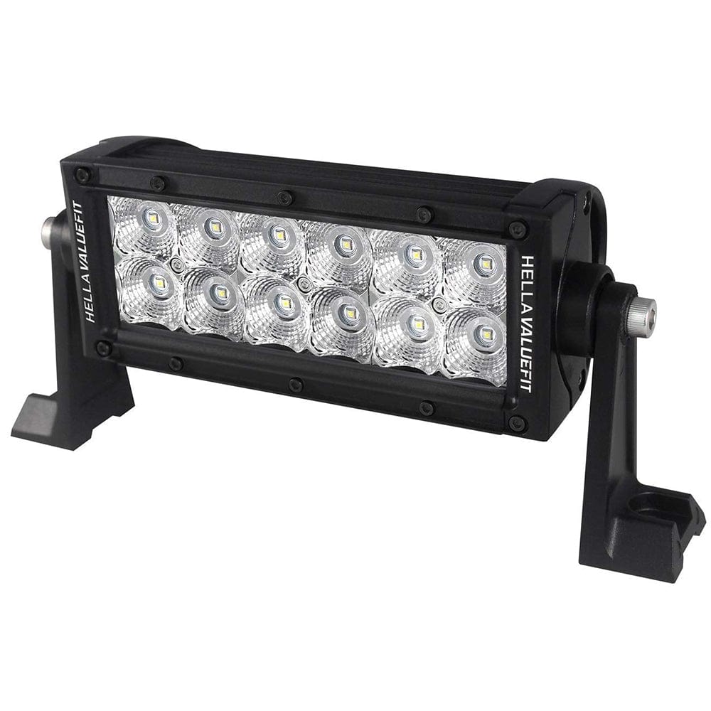 Hella Marine Hella Marine Value Fit Sport Series 12 LED Flood Light Bar - 8" - Black Automotive/RV