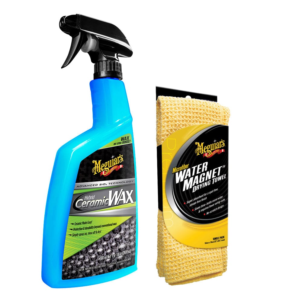 Meguiar's Meguiar's Hybrid Ceramic Wax w/Water Magnet Microfiber Drying Towel - 22" x 30" Automotive/RV