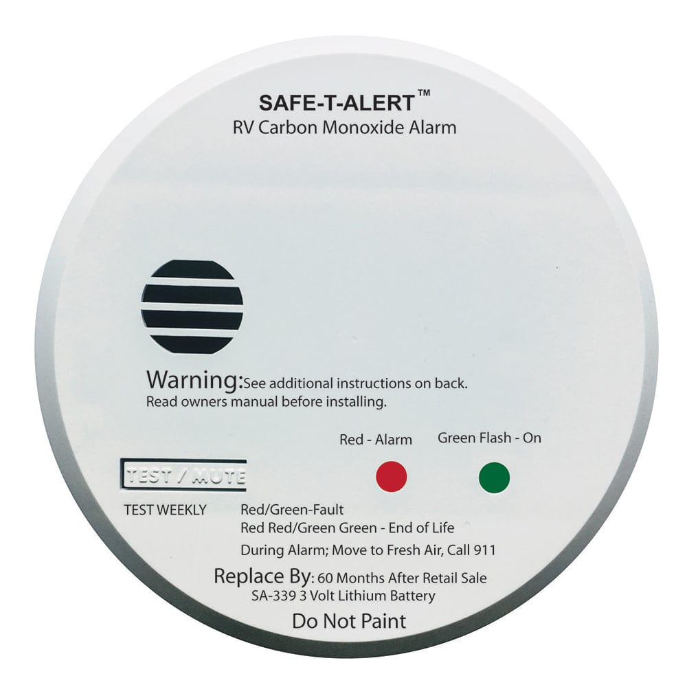 Safe-T-Alert Safe-T-Alert SA-339 White RV Battery Powered CO2 Detector Automotive/RV