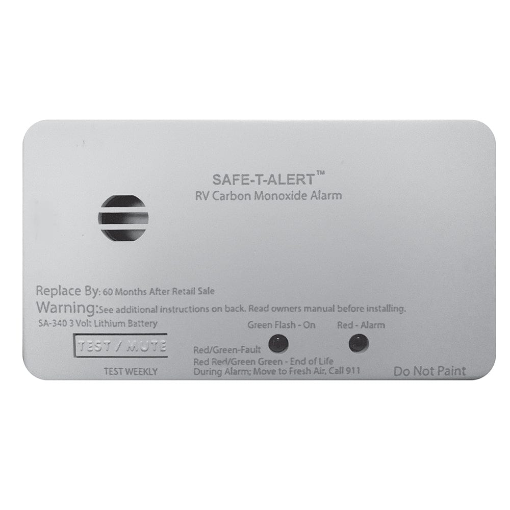 Safe-T-Alert Safe-T-Alert SA-340 White RV/Marine Battery Powered CO2 Detector - Rectangle Automotive/RV