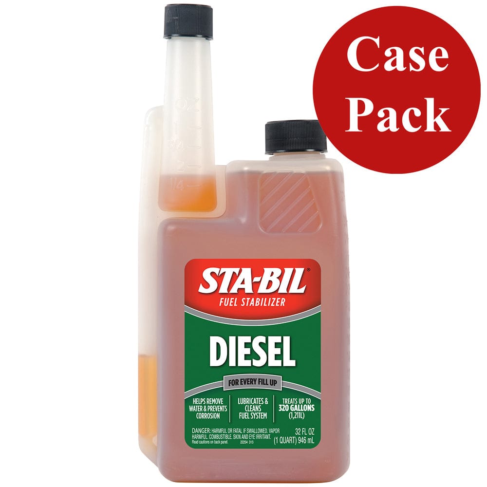 STA-BIL STA-BIL Diesel Formula Fuel Stabilizer & Performance Improver - 32oz *Case of 4* Automotive/RV