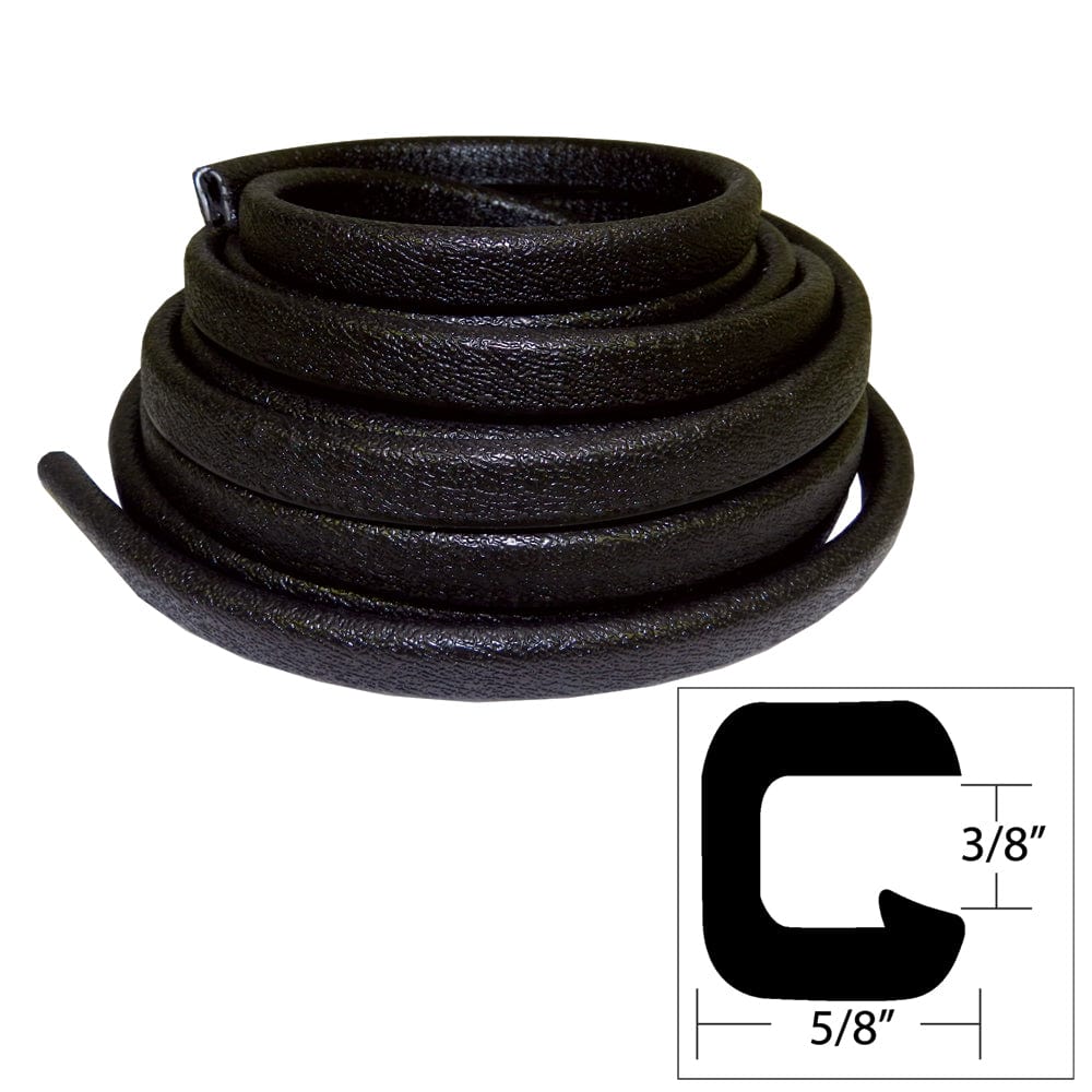 TACO Marine TACO Flexible Vinyl Trim - ⅜" Opening x ⅝"W x 25'L - Black Automotive/RV
