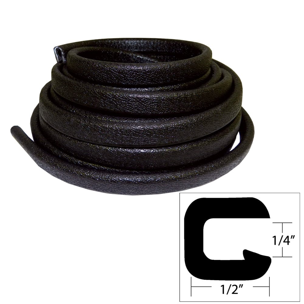 TACO Marine TACO Flexible Vinyl Trim - ¼" Opening x ½"W x 25'L - Black Automotive/RV