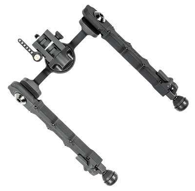 Accu-Tac Accu-Tac FC-5 G2 Bipod made of Black Hardcoat Anodized Aluminum with Picatinny Attachment, Steel Feet & 6"-10.60" Vertical Adjustment; FCSRBG200 Bipods