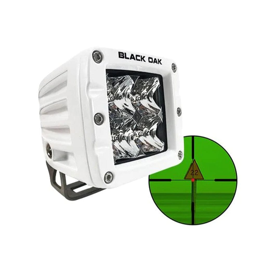 Black Oak LED Black Oak Pro Series Infrared 2" 850nm Flood Pod Light - White Lighting