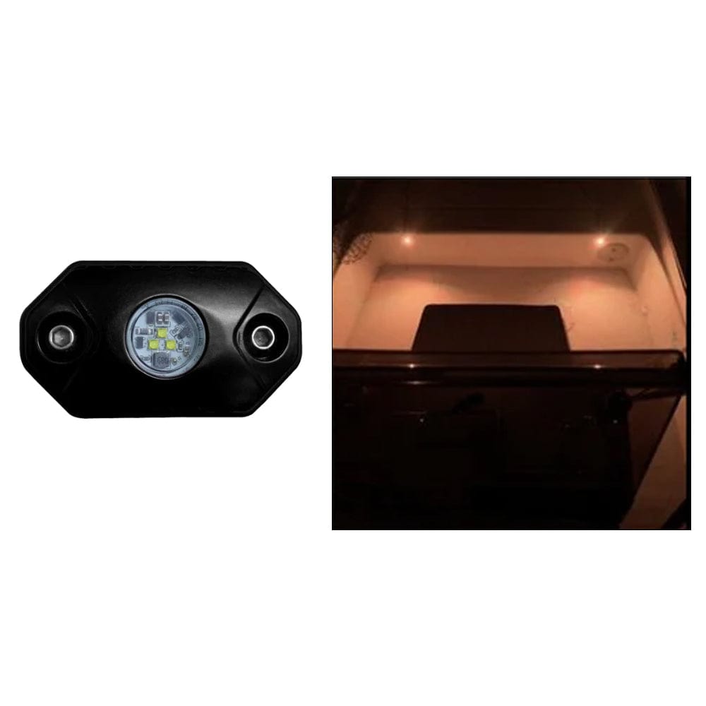 Black Oak LED Black Oak Rock Accent Light - Amber - Black Housing Lighting
