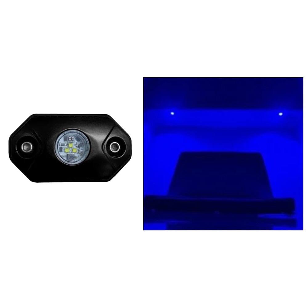 Black Oak LED Black Oak Rock Accent Light - Blue - Black Housing Lighting