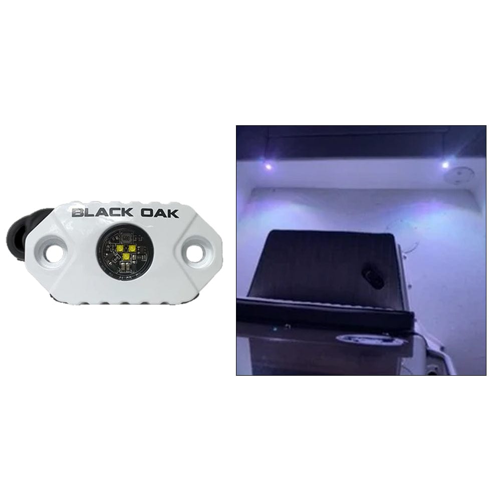 Black Oak LED Black Oak Rock Accent Light - White - White Housing Lighting