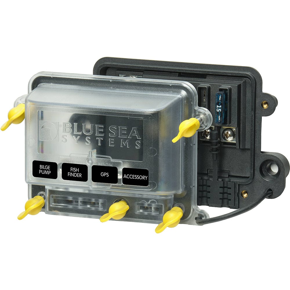 Blue Sea Systems Blue Sea 5056100 - Water Resistant ST-Blade Fuse Block w/Cover Electrical