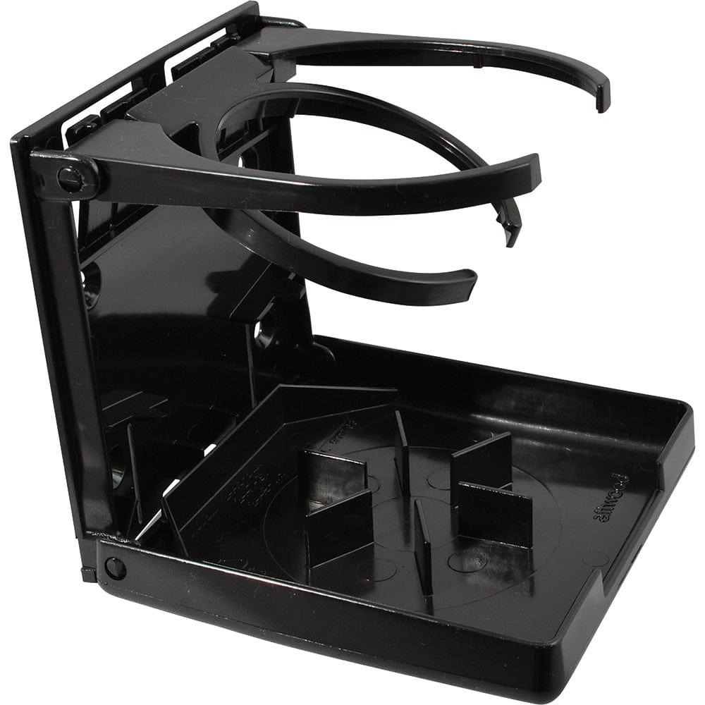 Attwood Marine Attwood Fold-Up Drink Holder - Dual Ring - Black Boat Outfitting