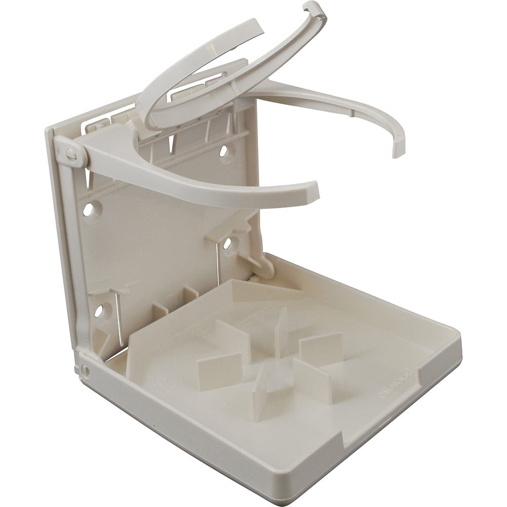 Attwood Marine Attwood Fold-Up Drink Holder - Dual Ring - White Boat Outfitting
