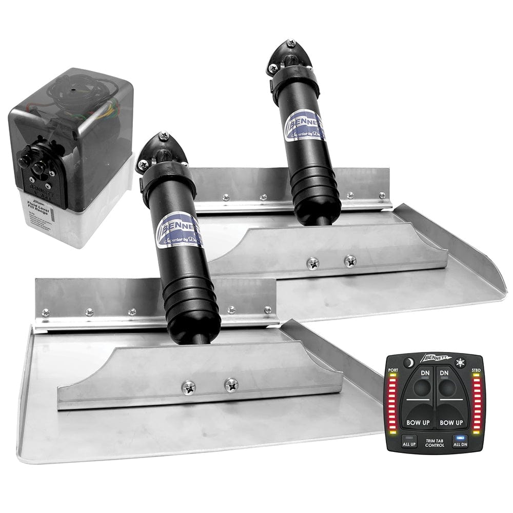 Bennett Marine Bennett 12x12 Hydraulic Trim Tab System w/One Box Indication Boat Outfitting