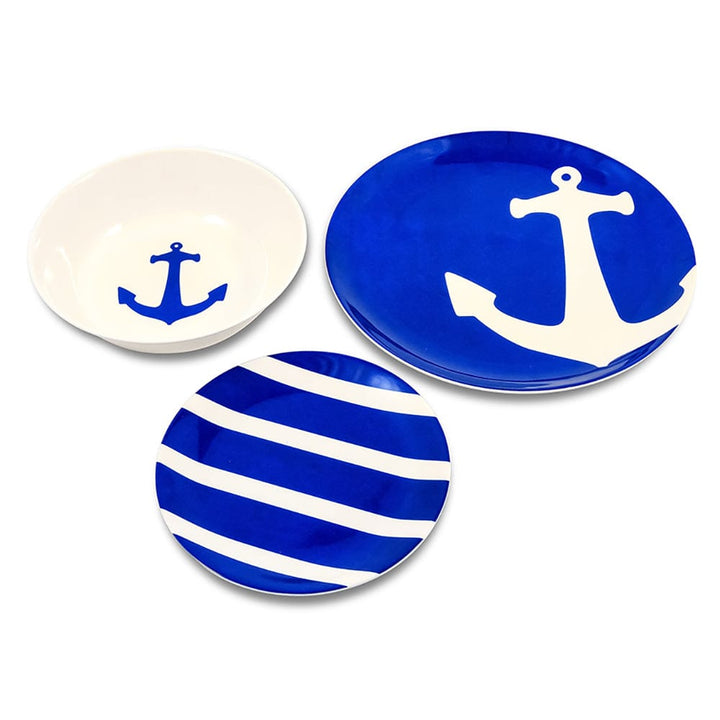 Camco Camco 12-Piece Dinnerware Set - BPA Free - Serves 4 Boat Outfitting