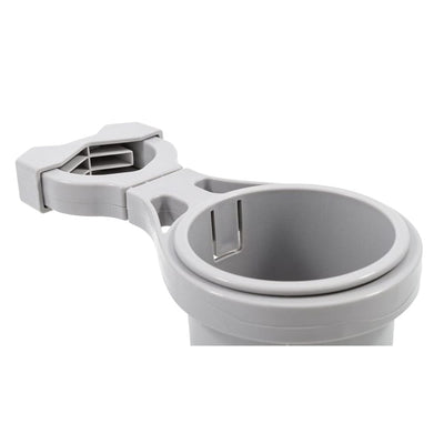 Camco Camco Clamp-On Rail Mounted Cup Holder - Small for Up to 1-1/4" Rail - Grey Boat Outfitting