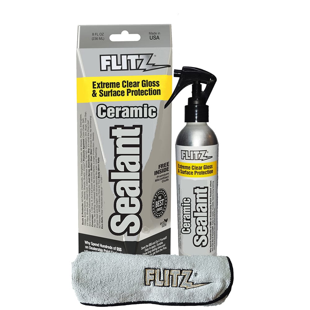 Flitz Flitz Ceramic Sealant Spray Bottle w/Microfiber Polishing Cloth - 236ml/8oz Boat Outfitting