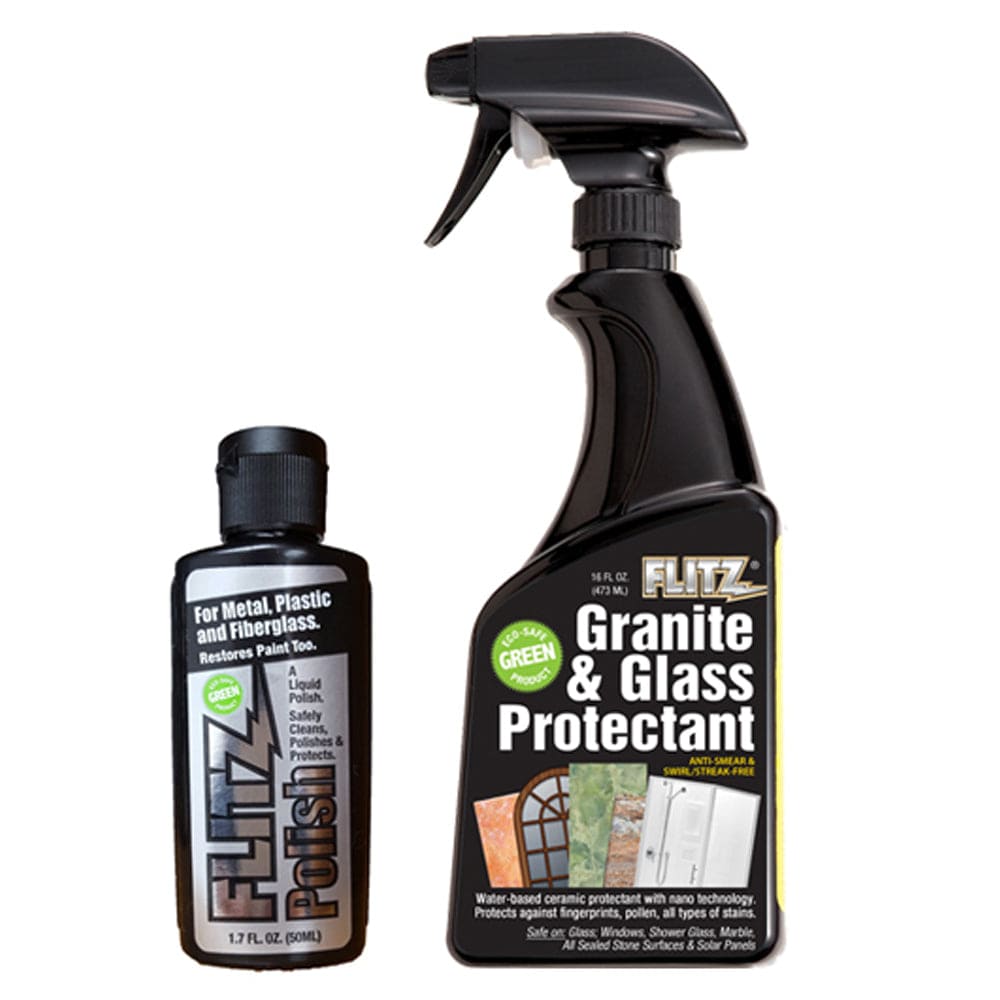 Flitz Flitz Granite & Glass Protectant 16oz Spray Bottle w/1-1.7oz Liquid Polish Boat Outfitting