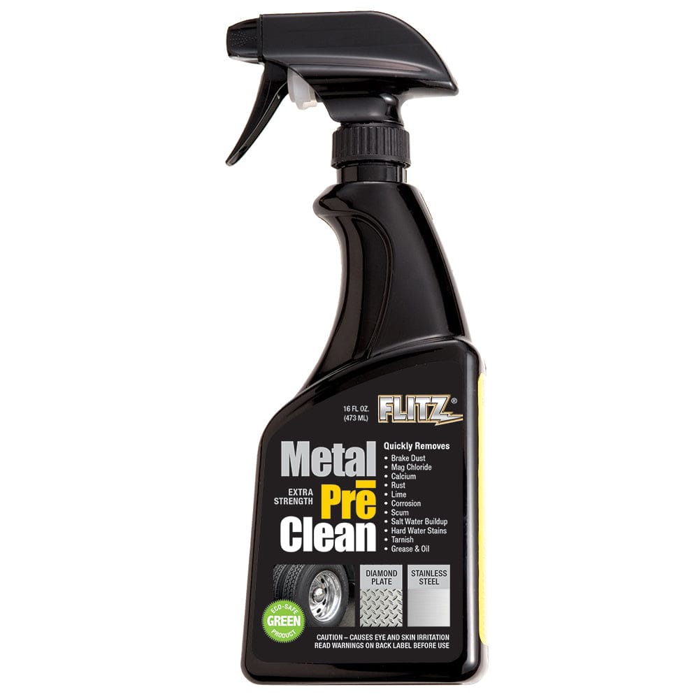 Flitz Flitz Metal Pre-Clean - All Metals Icluding Stainless Steel - 16oz Spray Bottle Boat Outfitting