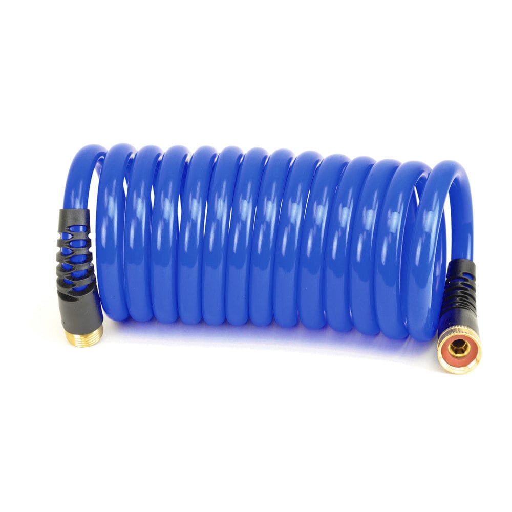 HoseCoil HoseCoil PRO 15' w/Dual Flex Relief 1/2" ID HP Quality Hose Boat Outfitting