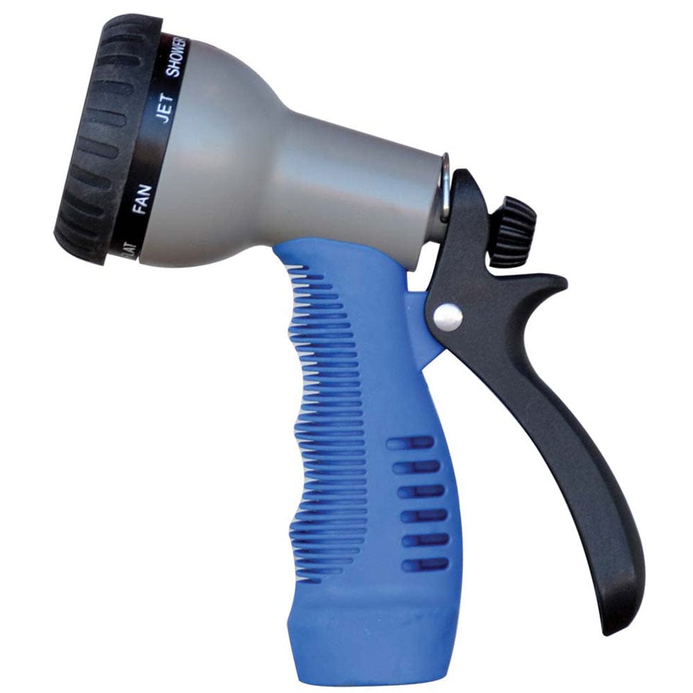 HoseCoil HoseCoil Rubber Tip Nozzle w/9 Pattern Adjustable Spray Head & Comfort Grip Boat Outfitting