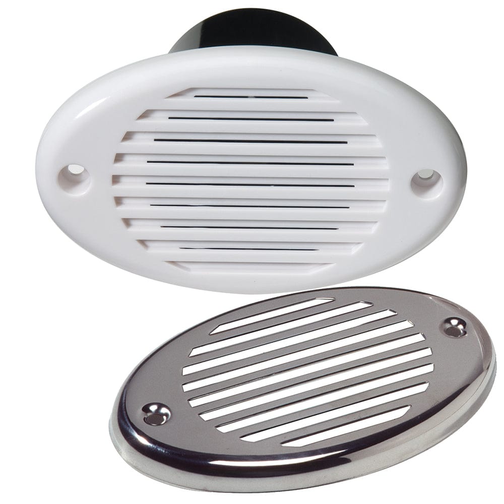 Innovative Lighting Innovative Lighting Marine Hidden Horn - White w/Stainless Steel Overlay Boat Outfitting